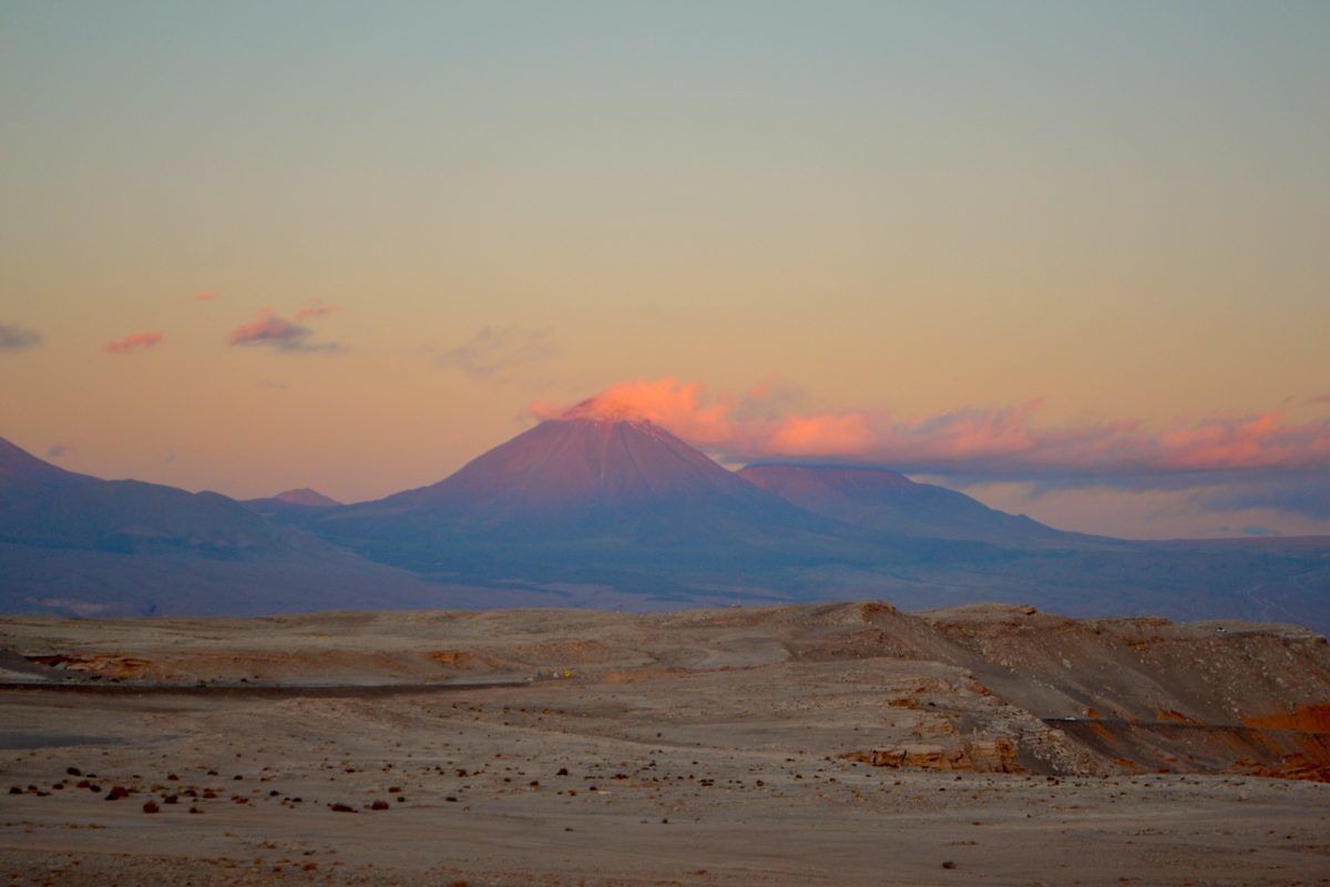 backpacking Chile volcano