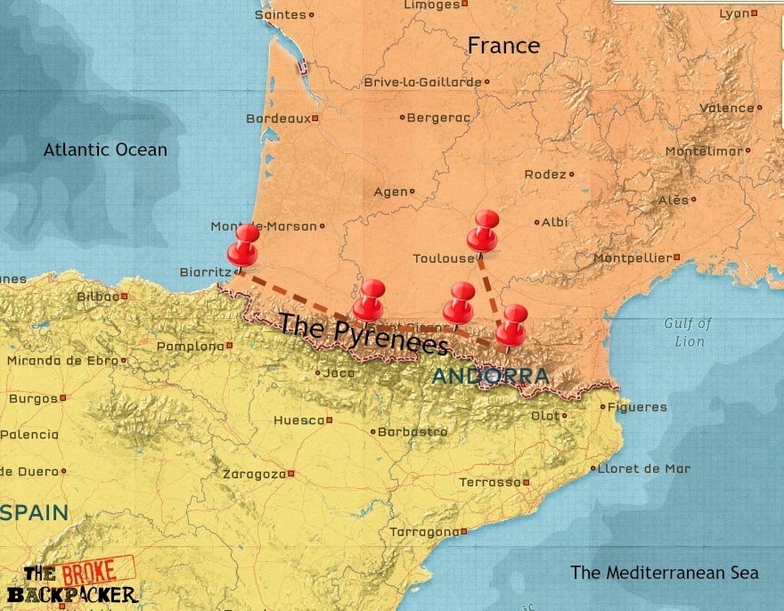 backpacking france route France backpacking route