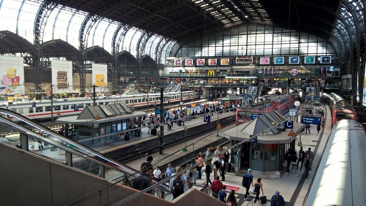 Hamburg Germany Train Station