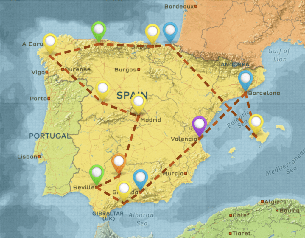 us to spain travel time