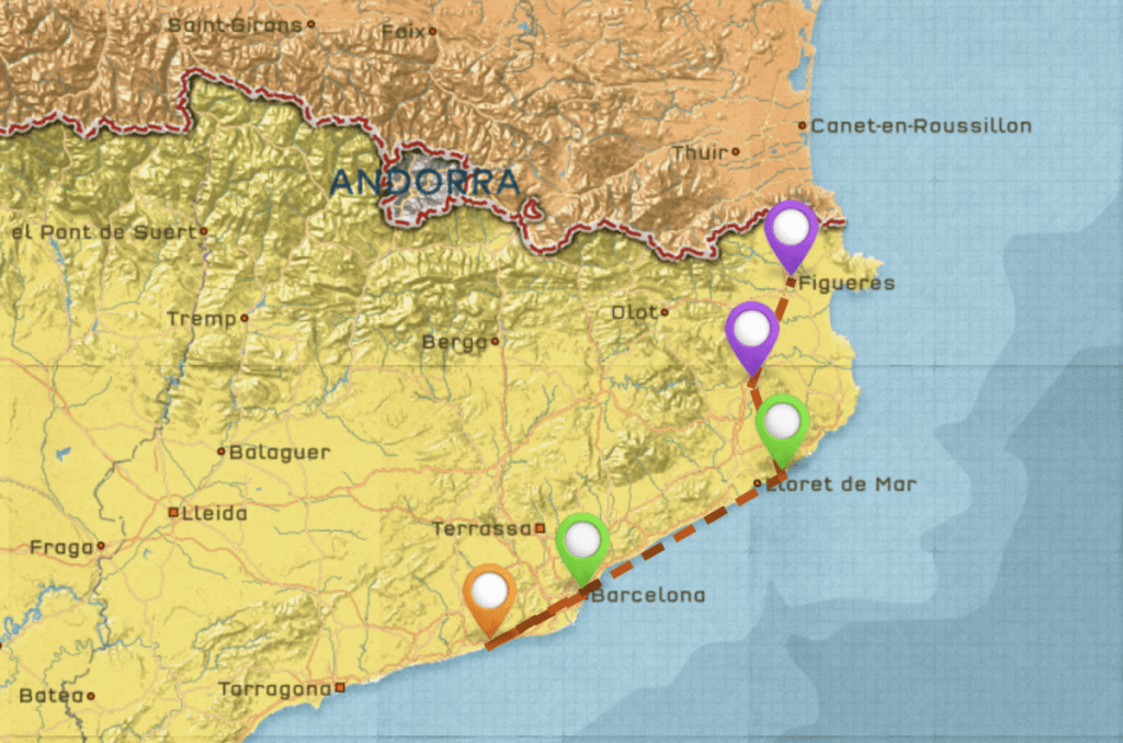 Barcelona and around Itinerary