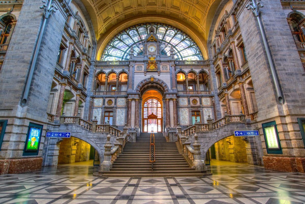 train station in belgium