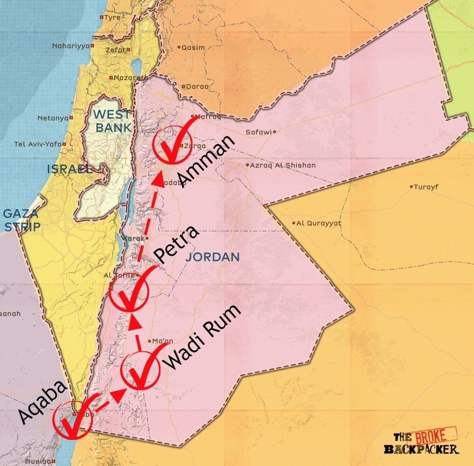 jordan itinerary