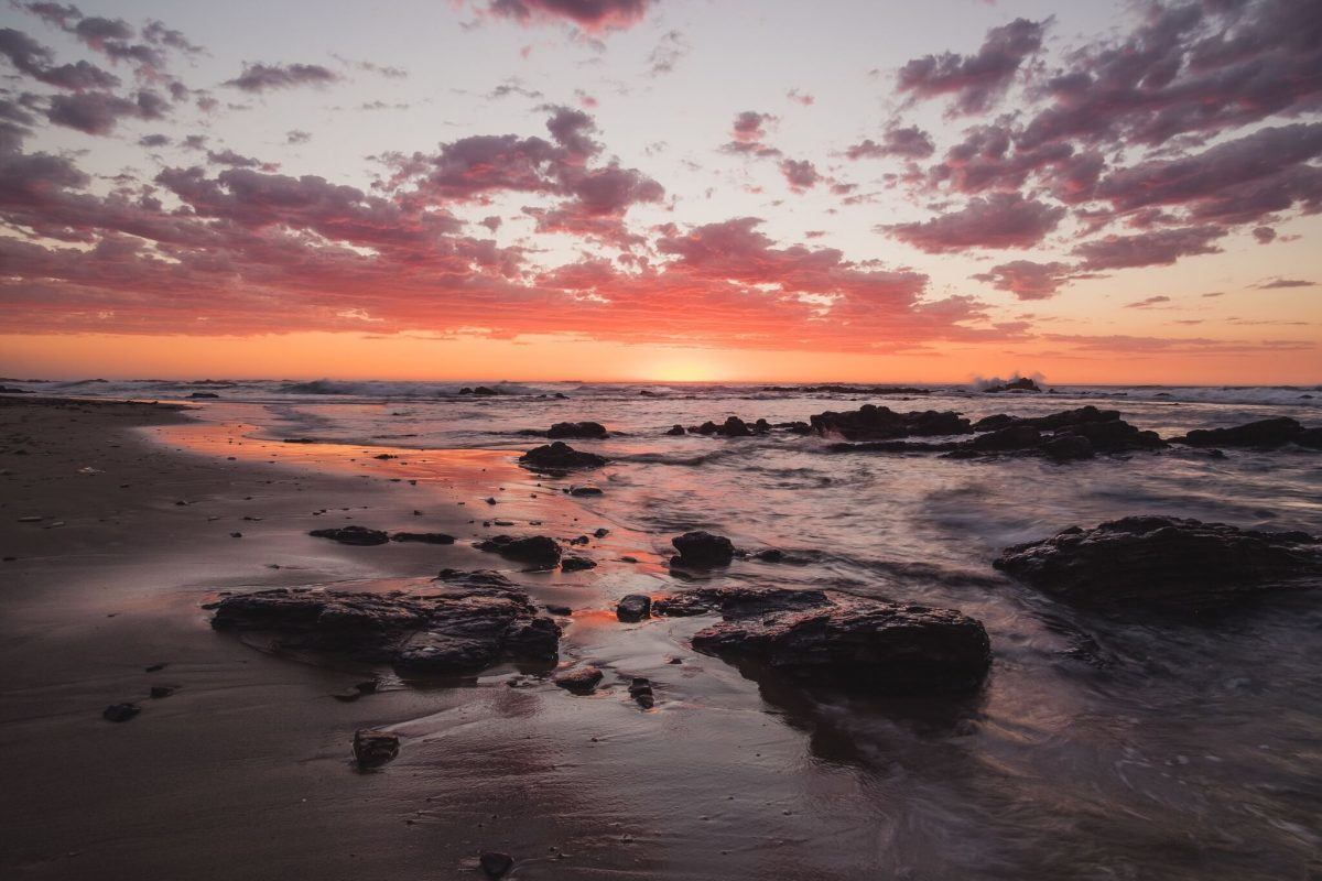 shooting sunrise while traveling africa