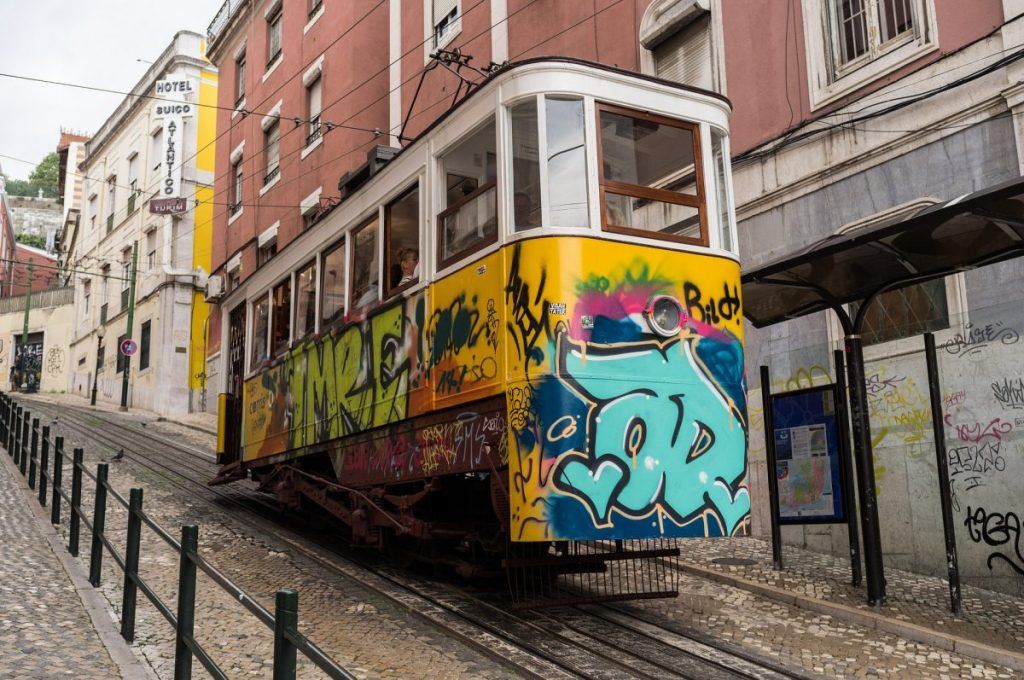 tram-in-lisbon-portugal (Best Hostels in Lisbon)