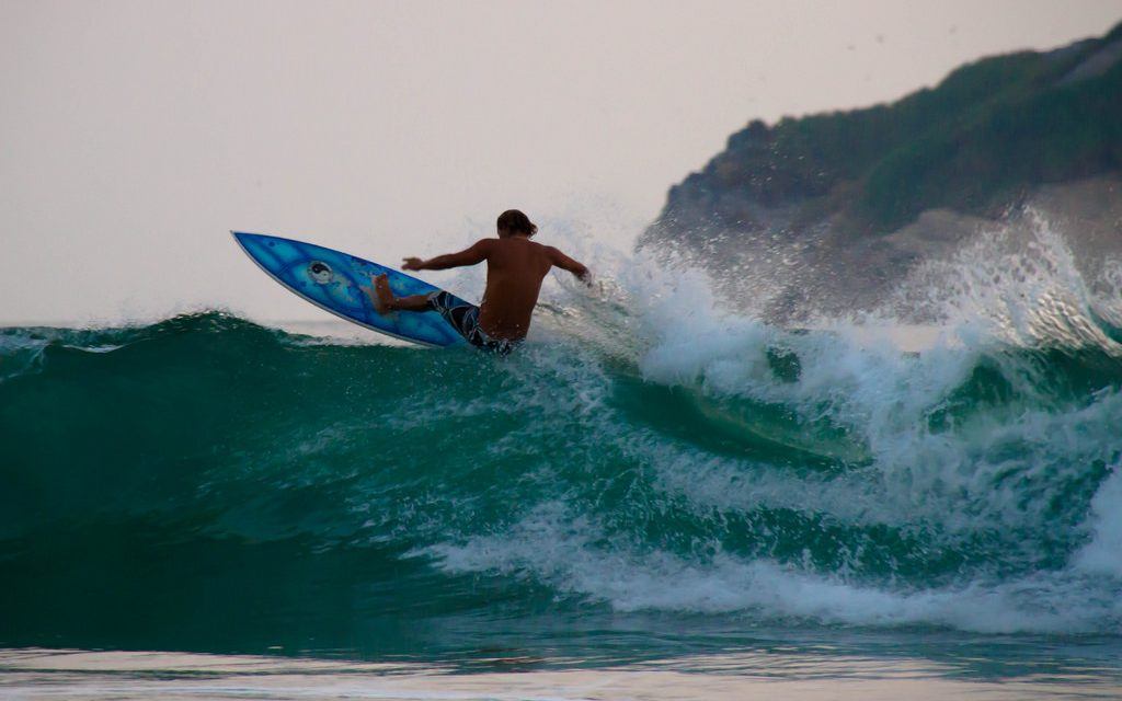 surfing in Nicaragua