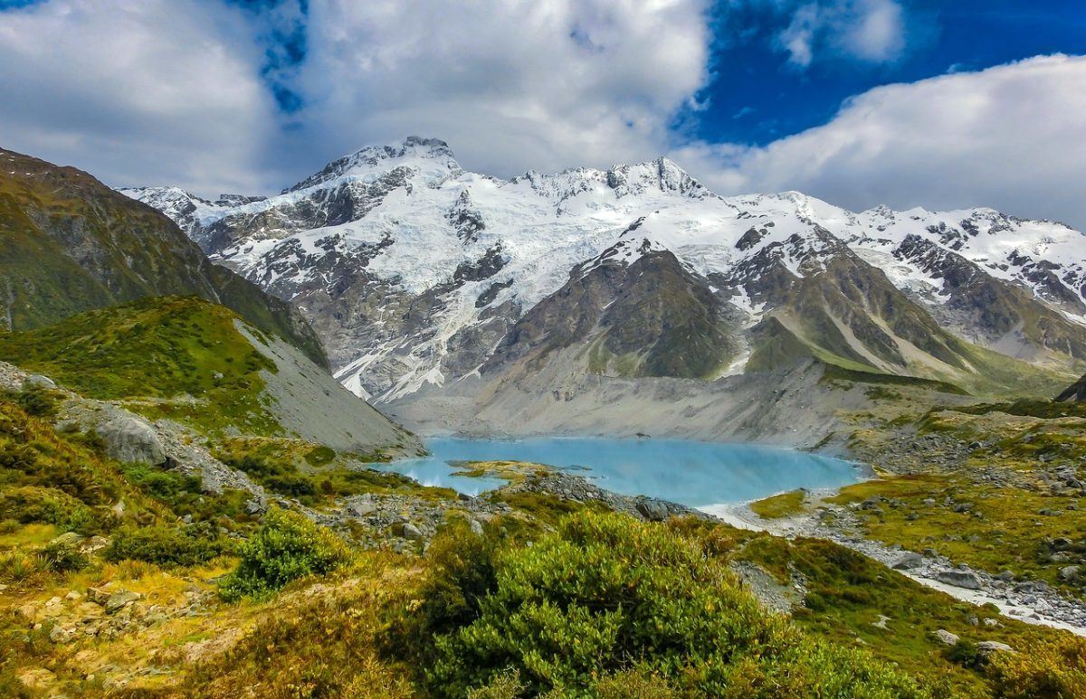 A beautiful alpine lake in New Zealand