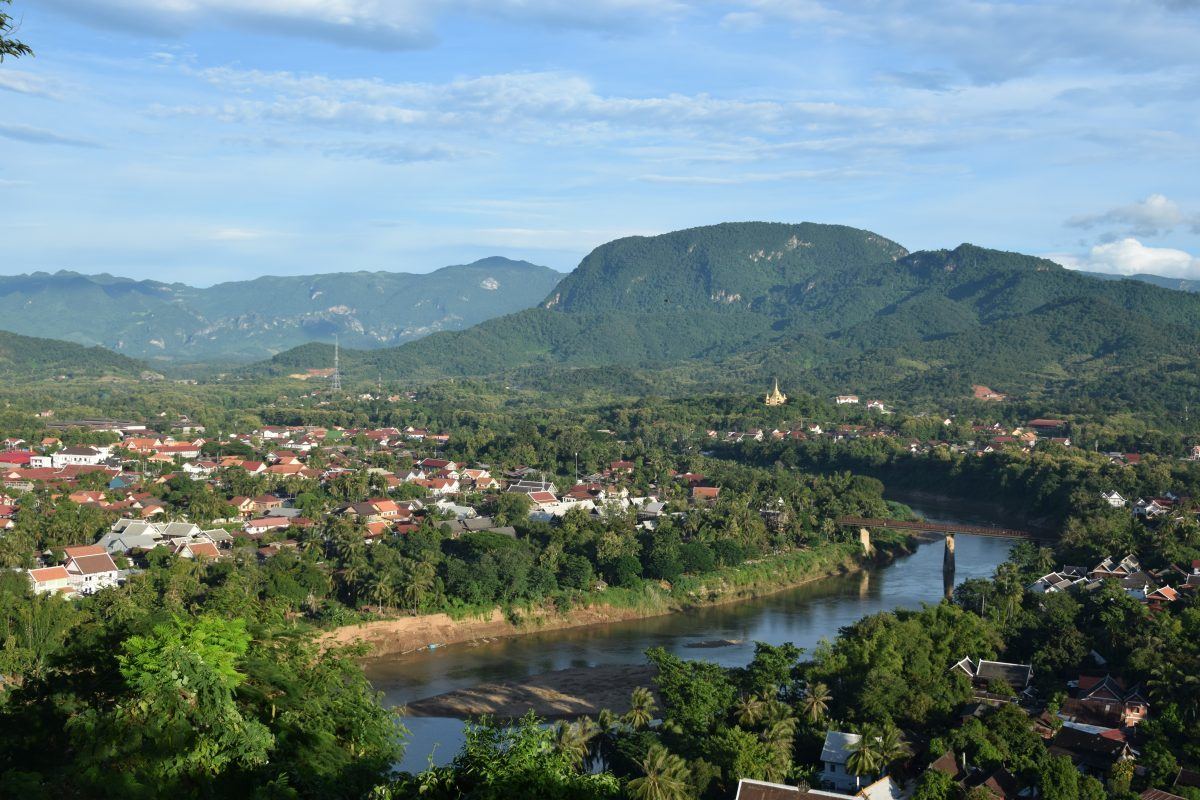 Luang Prabang - city Laos - and the Mekong River