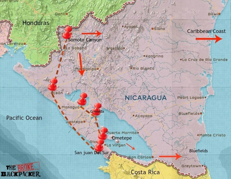 Nicaragua travel itinerary