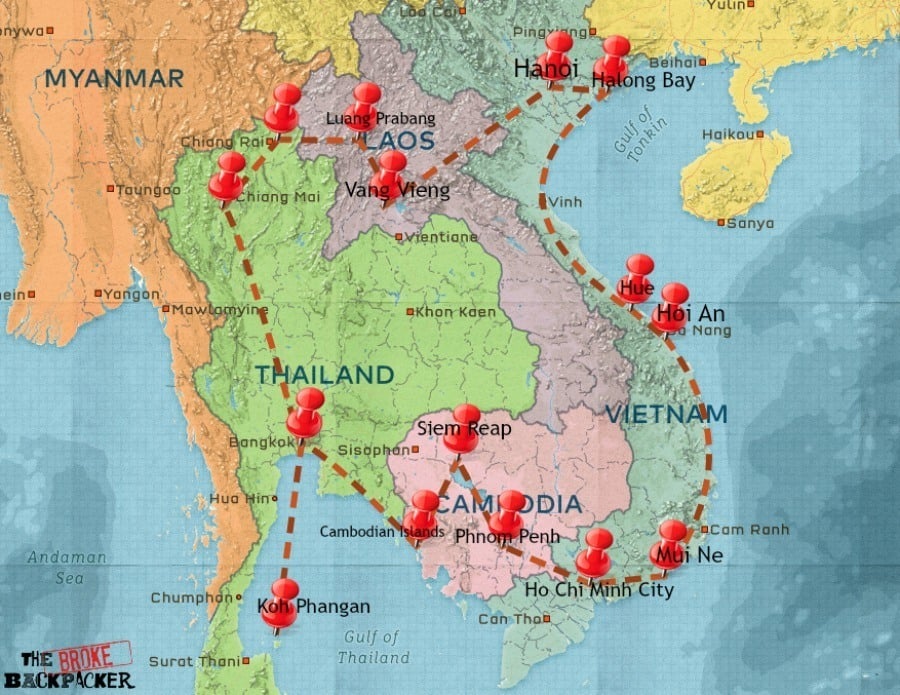 travelling south east asia in november