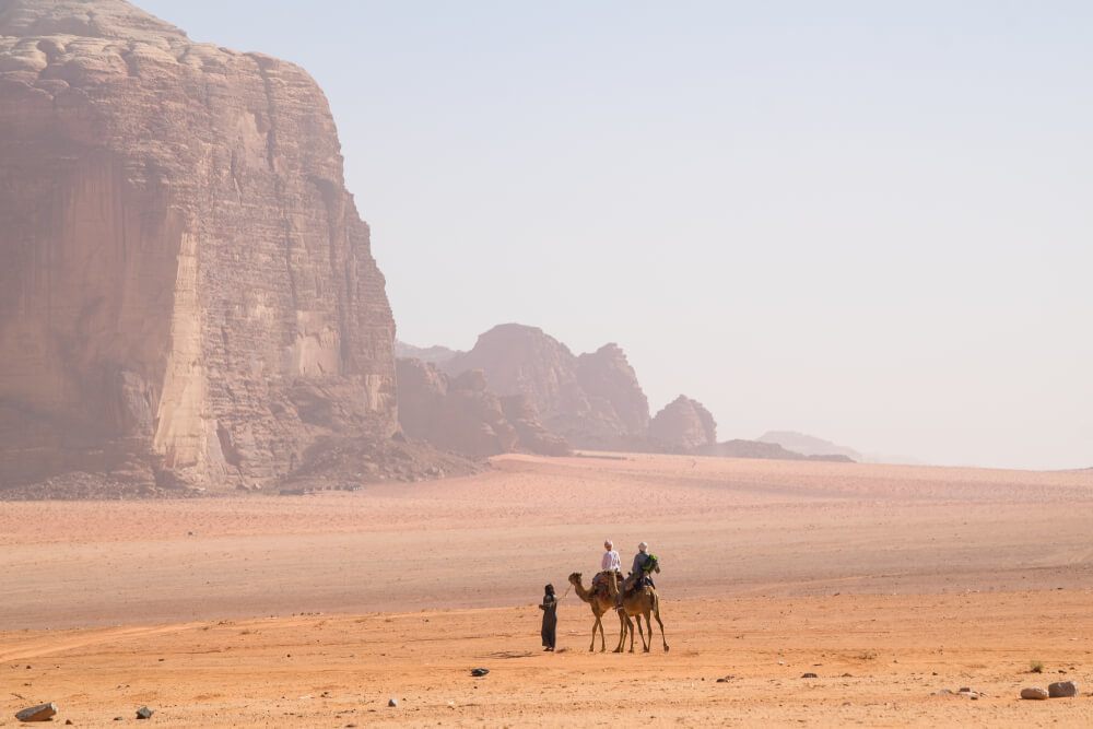 CFamel trekking in Jordan