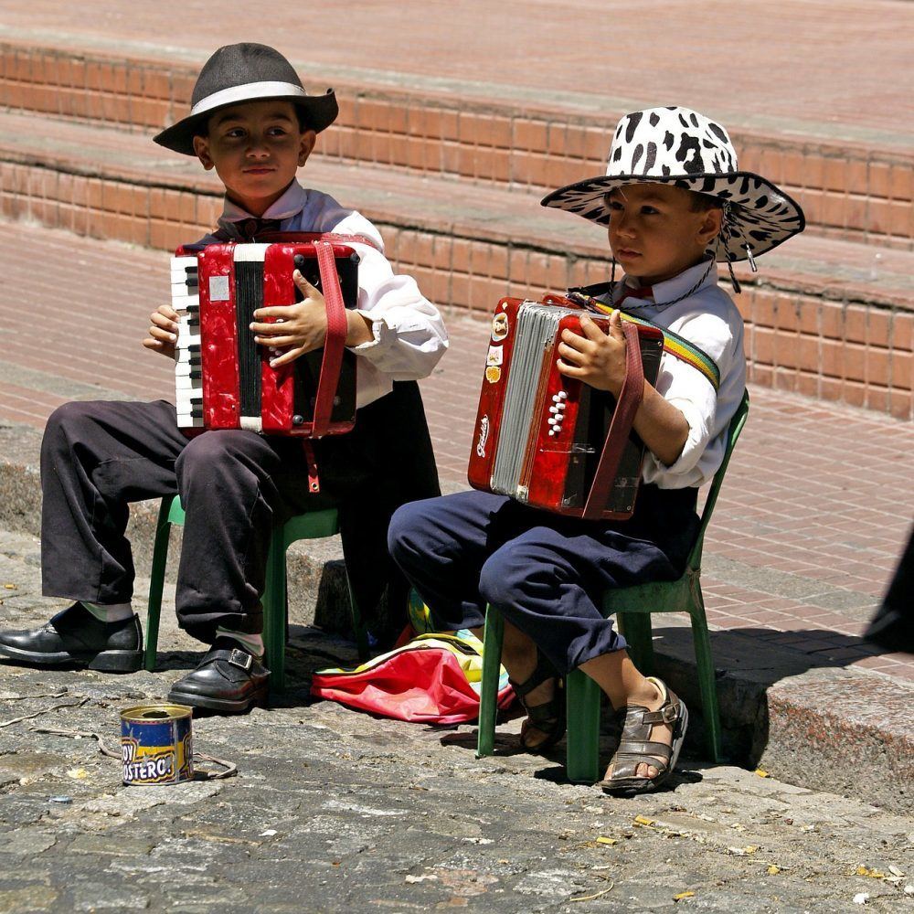 kids playing music on the streets buenos aires argentina