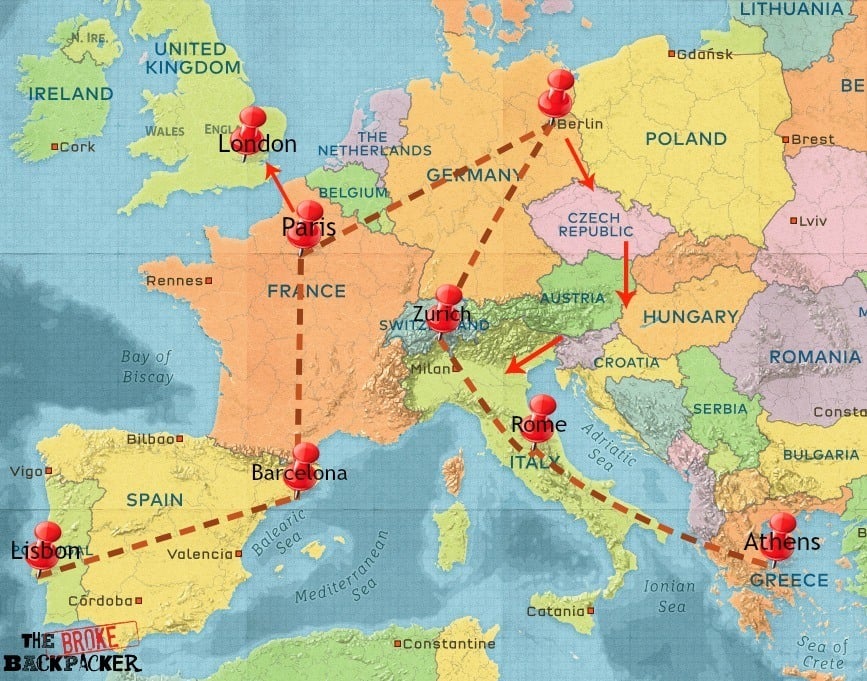 cheap europe backpacking trip