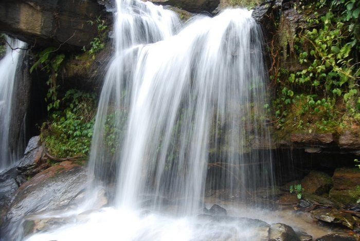 A waterfall in the mountains of Chiang Mai, Thailand