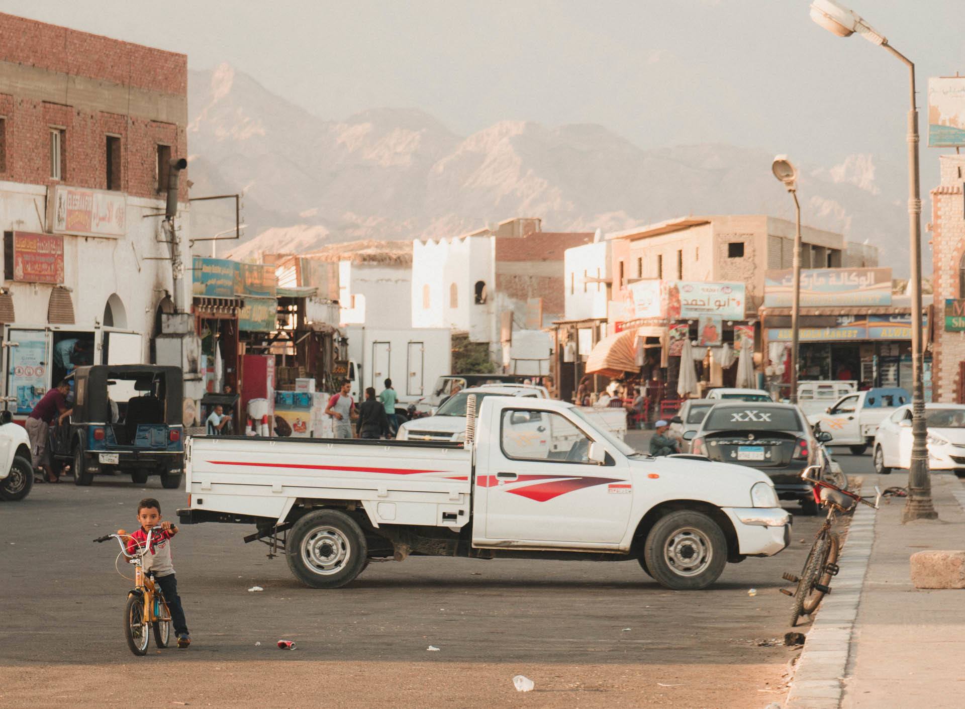 dusty roads in Egypt