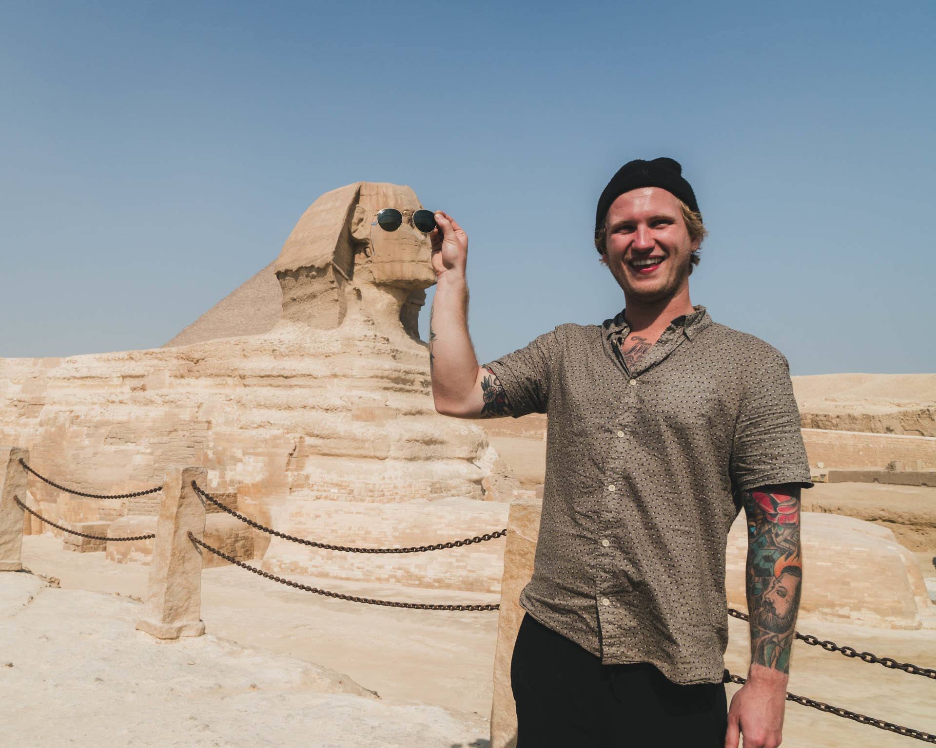 the Sphinx in Cairo Egypt