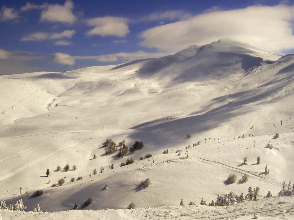 The slopes of Uludag bursa turkey