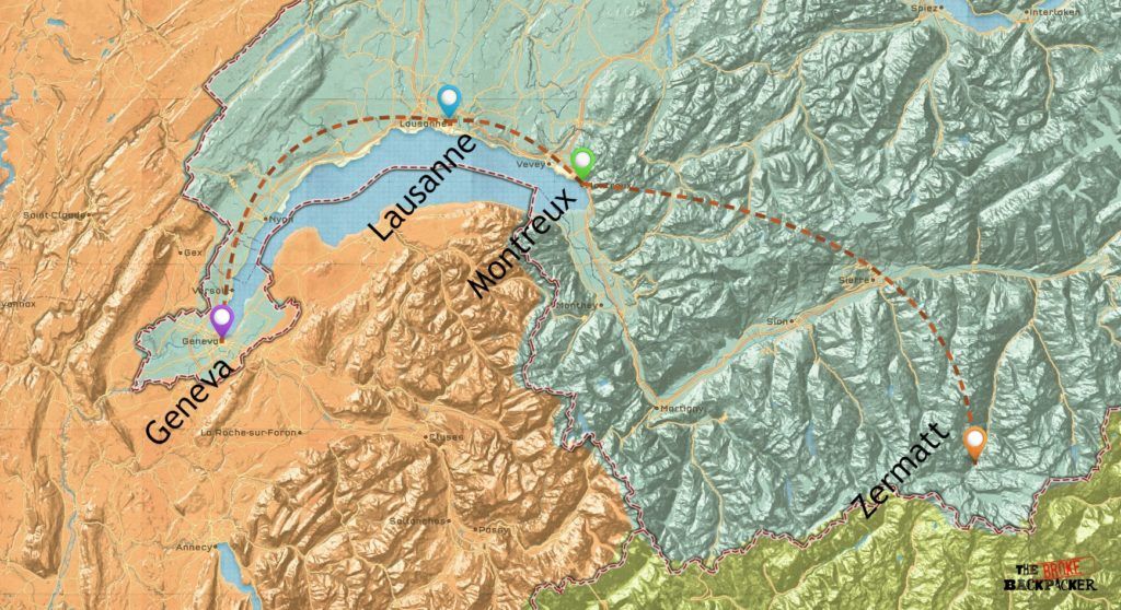 Backpacking Switzerland on a Budget (HOW in 2020) - Backpacking SwitzerlanD 7 Days Itinerary 1024x558