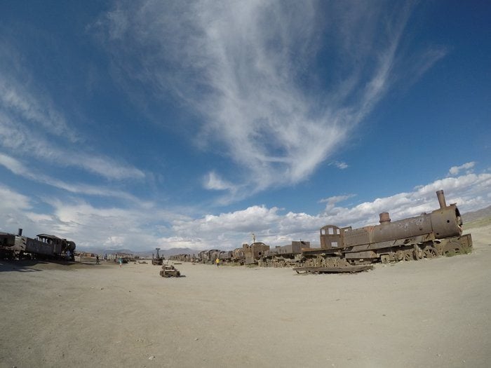 Bolivia train graveyard