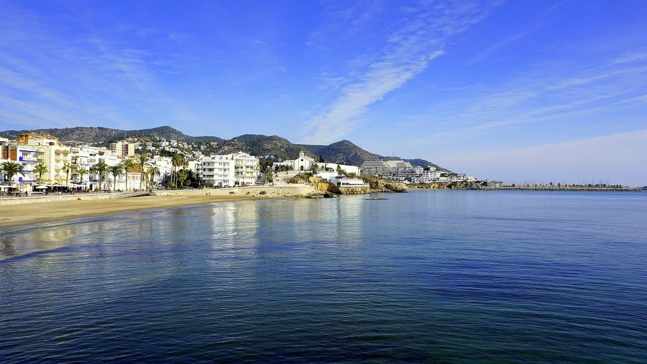 Sitges beach outside Barcelona