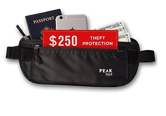 Travel Money Belt RFID Against Invisible Theft Secret Wallet Under