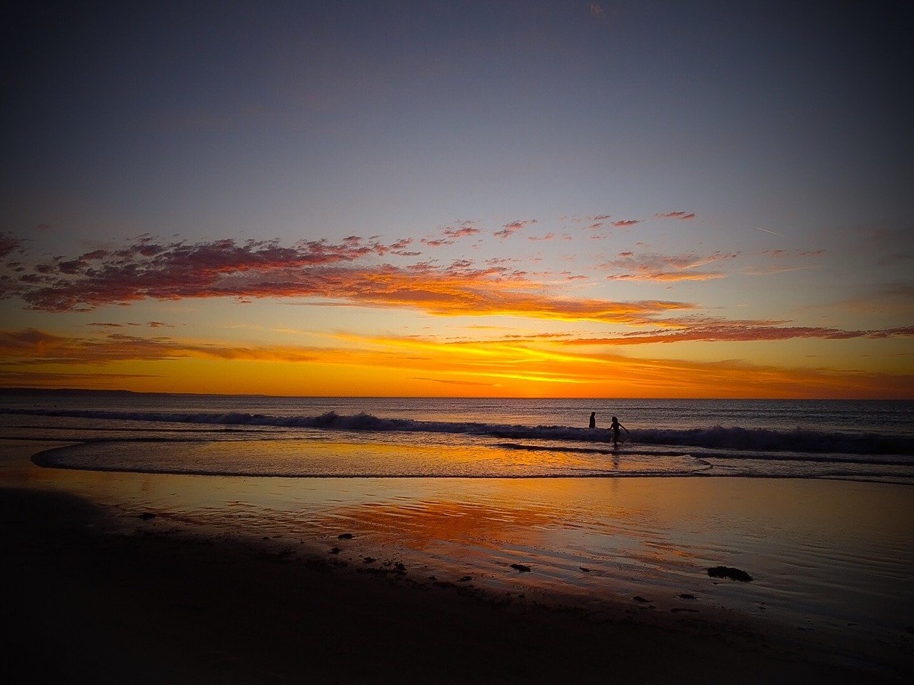 adelaide sunset beach