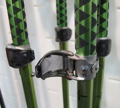 hiking pole locking mechanisms