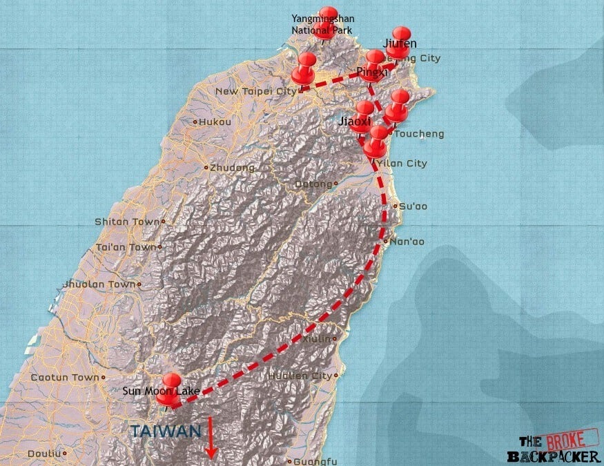 taiwan travel itinerary