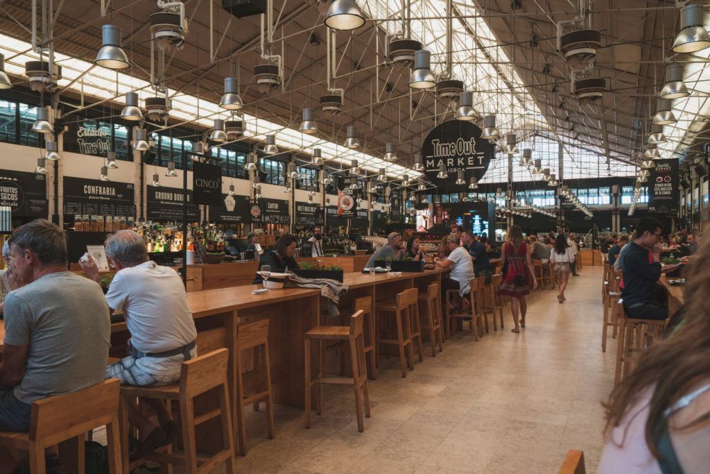 Awesome eats at Timeout Market in Lisbon Portugal
