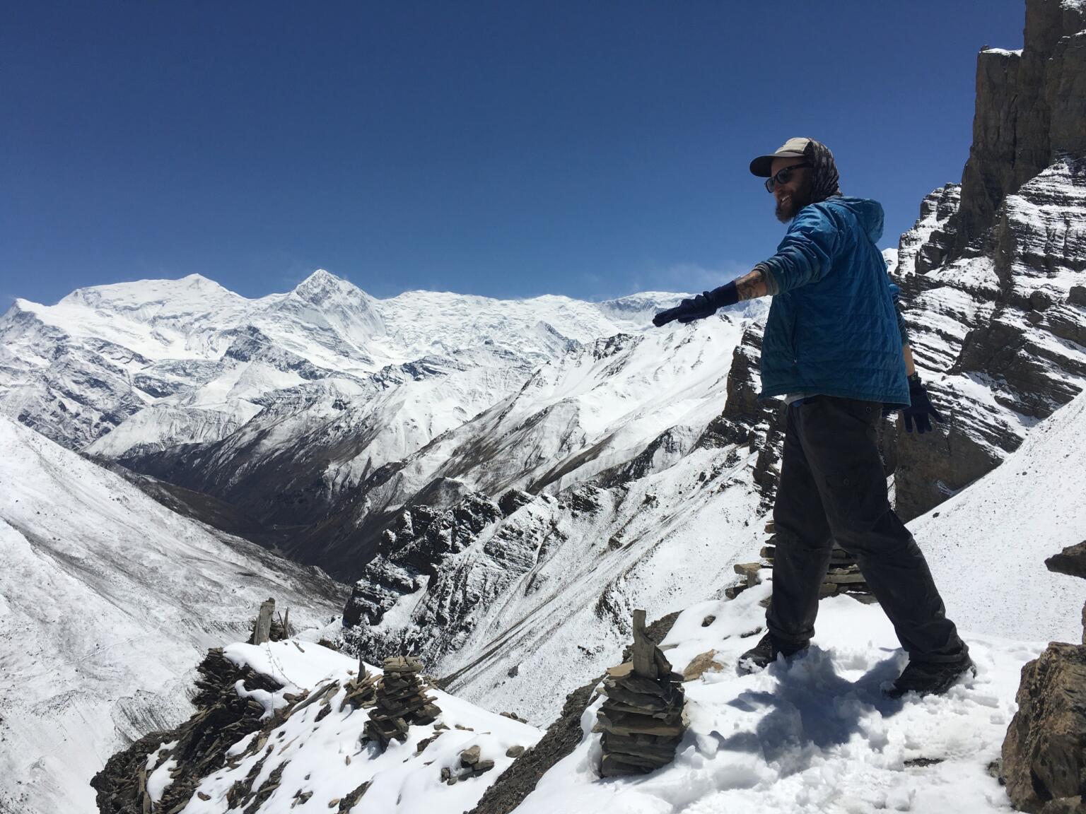 winter jackets in the mountains