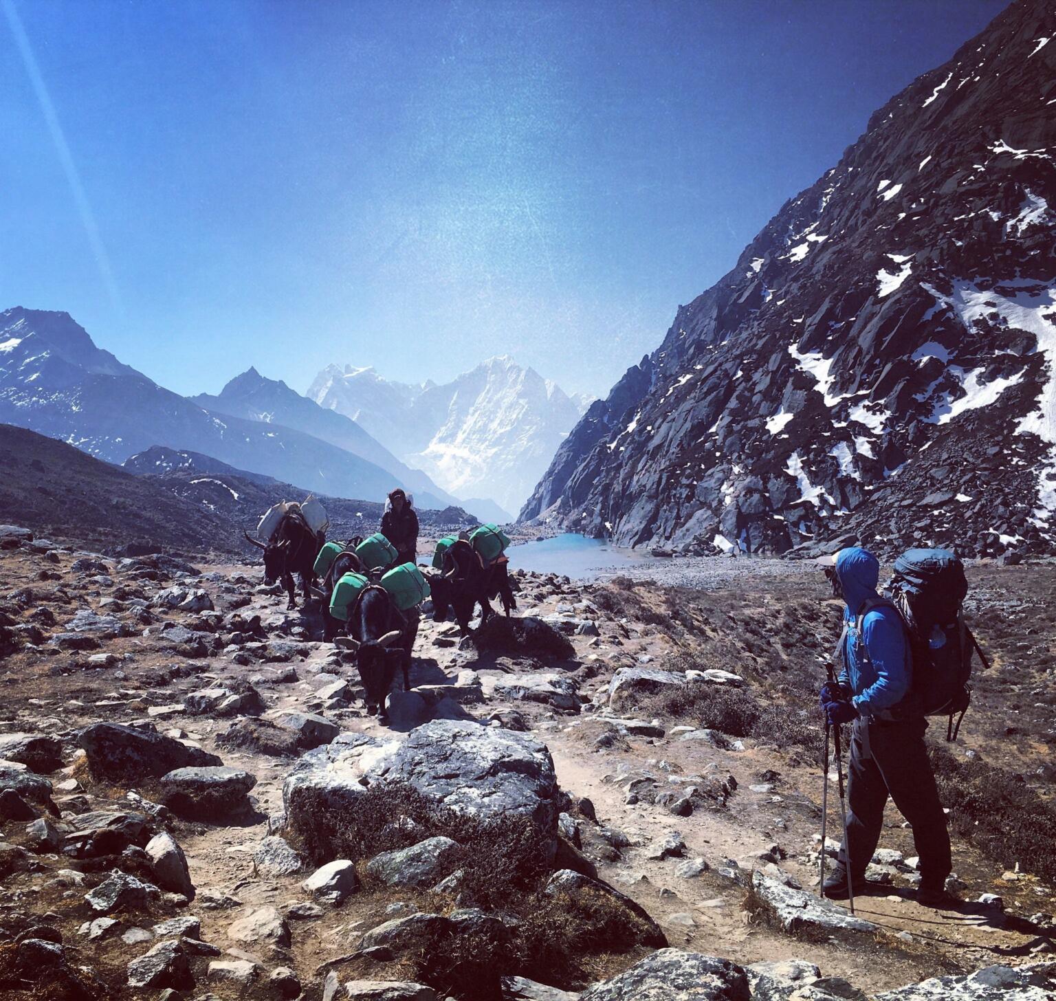 hiking in nepal