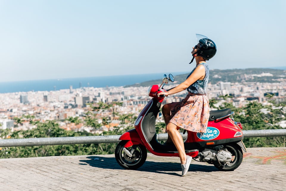 Rent a Vespa and zoom around the historic streets of Barcelona