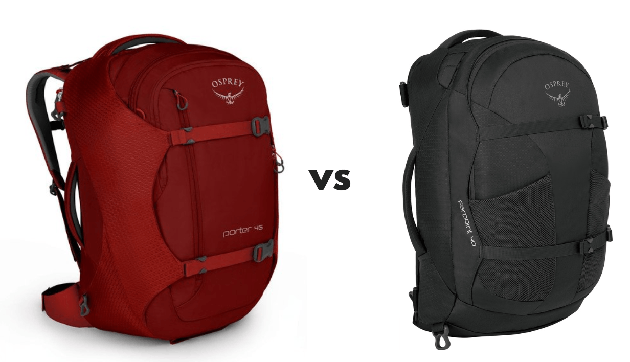 Osprey Farpoint 40 vs Osprey Porter 46 [Which is the winner? 2024 Review]