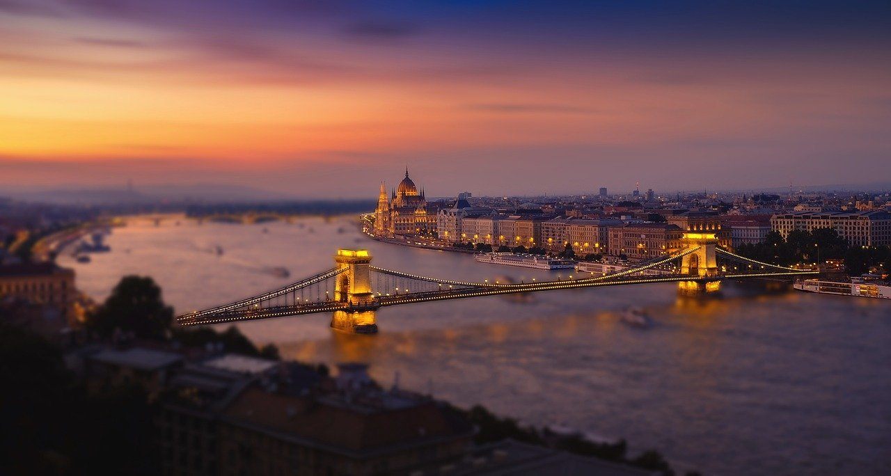 Sunset in Budapest