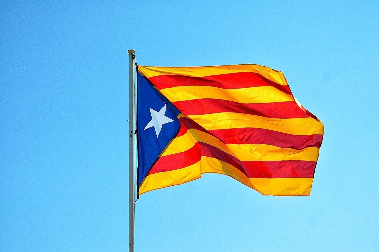 Catalonia flag in Catalonia