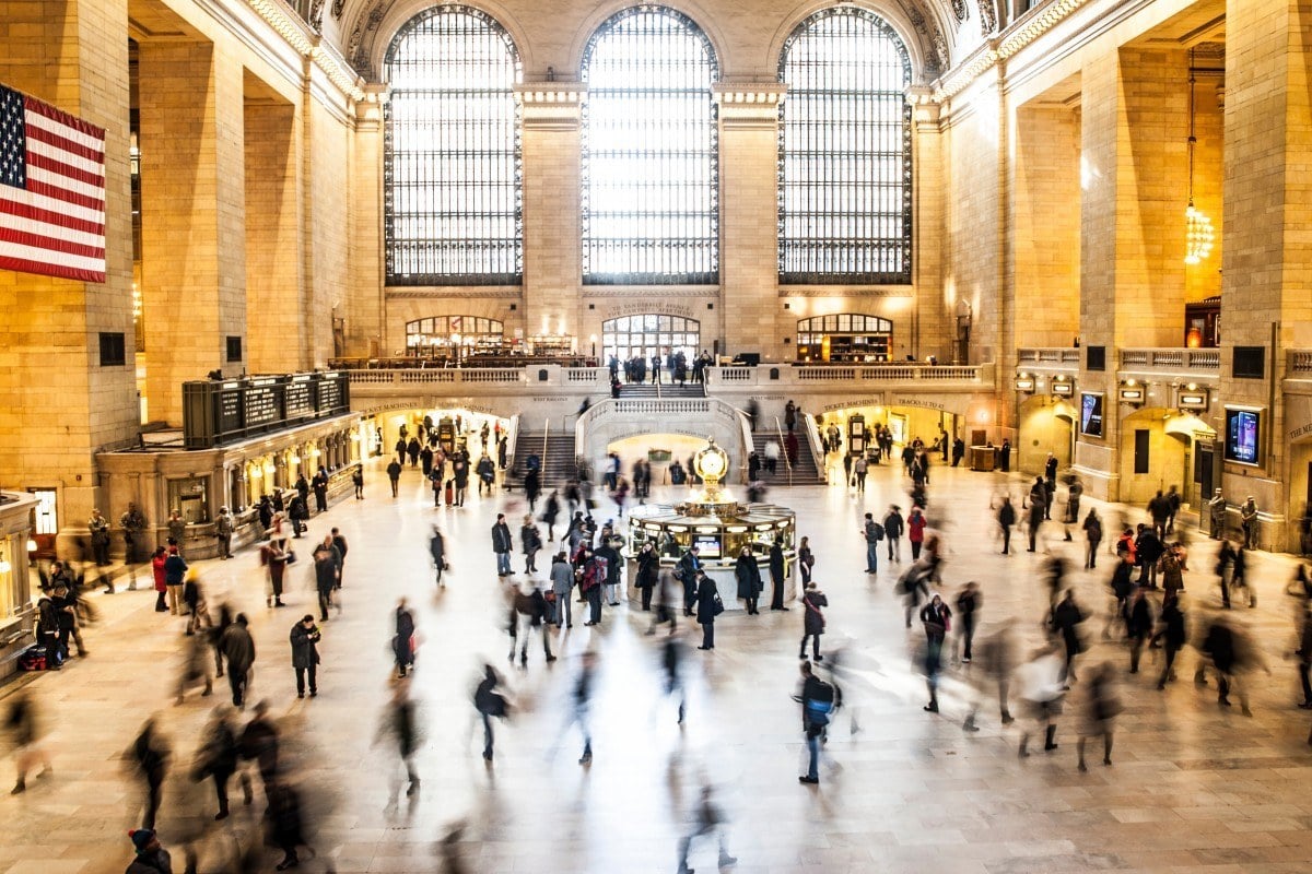 Grand Central Station new york city backpacking usa