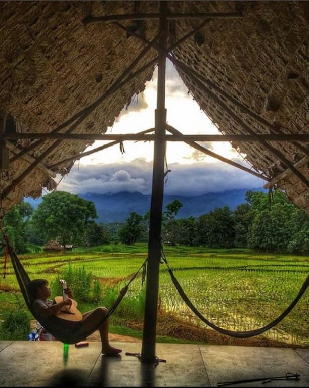 Nature hostel in Pai - another great option for a chill hostel life