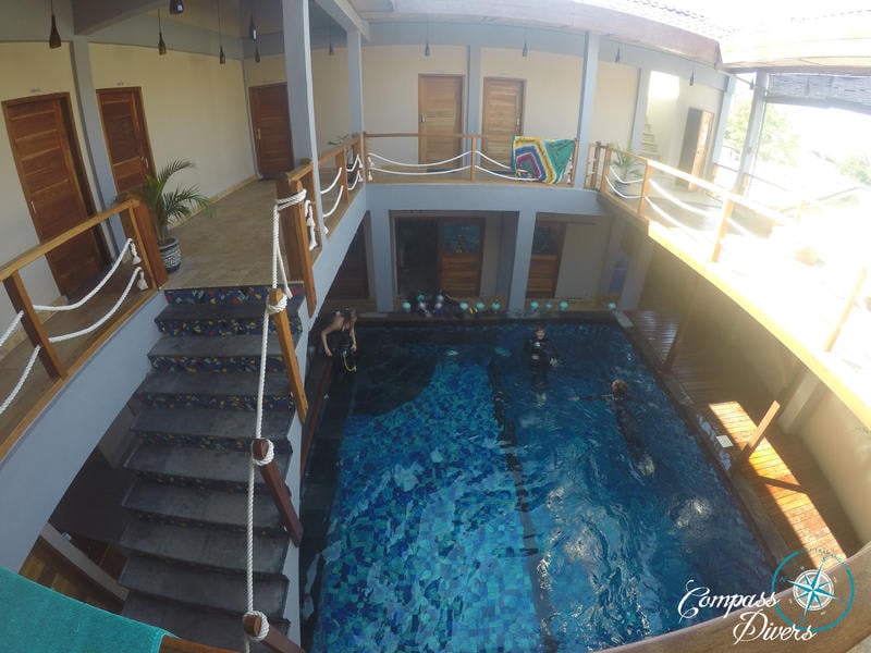 Compass Divers Hostel best hostels in Gili Island