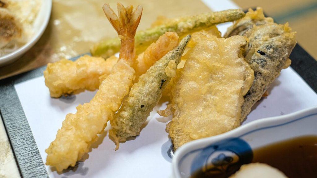 Enjoy a plate of tasty tempura