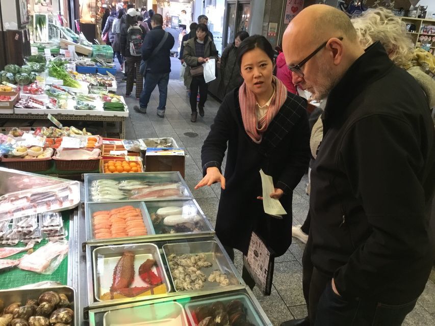 Visit the bustling Nishiki Market