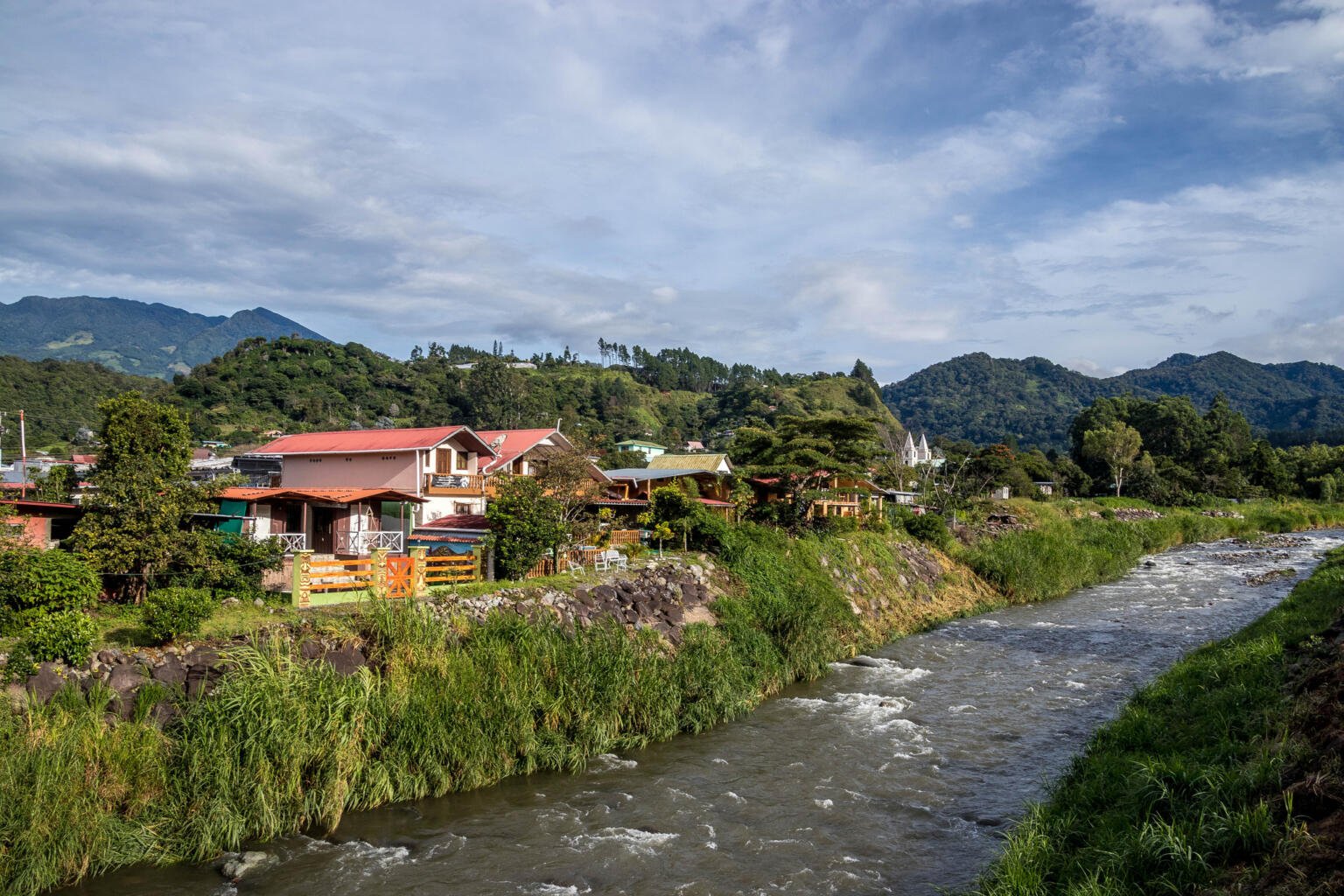 boquete village and river 