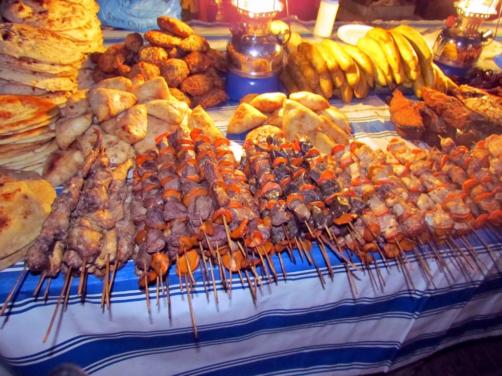 bbq skewered meats in tanzania