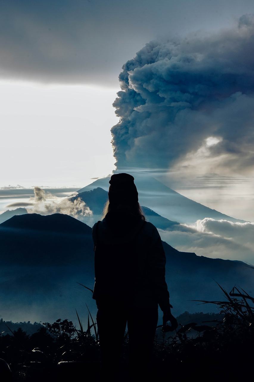 active volcano in bali