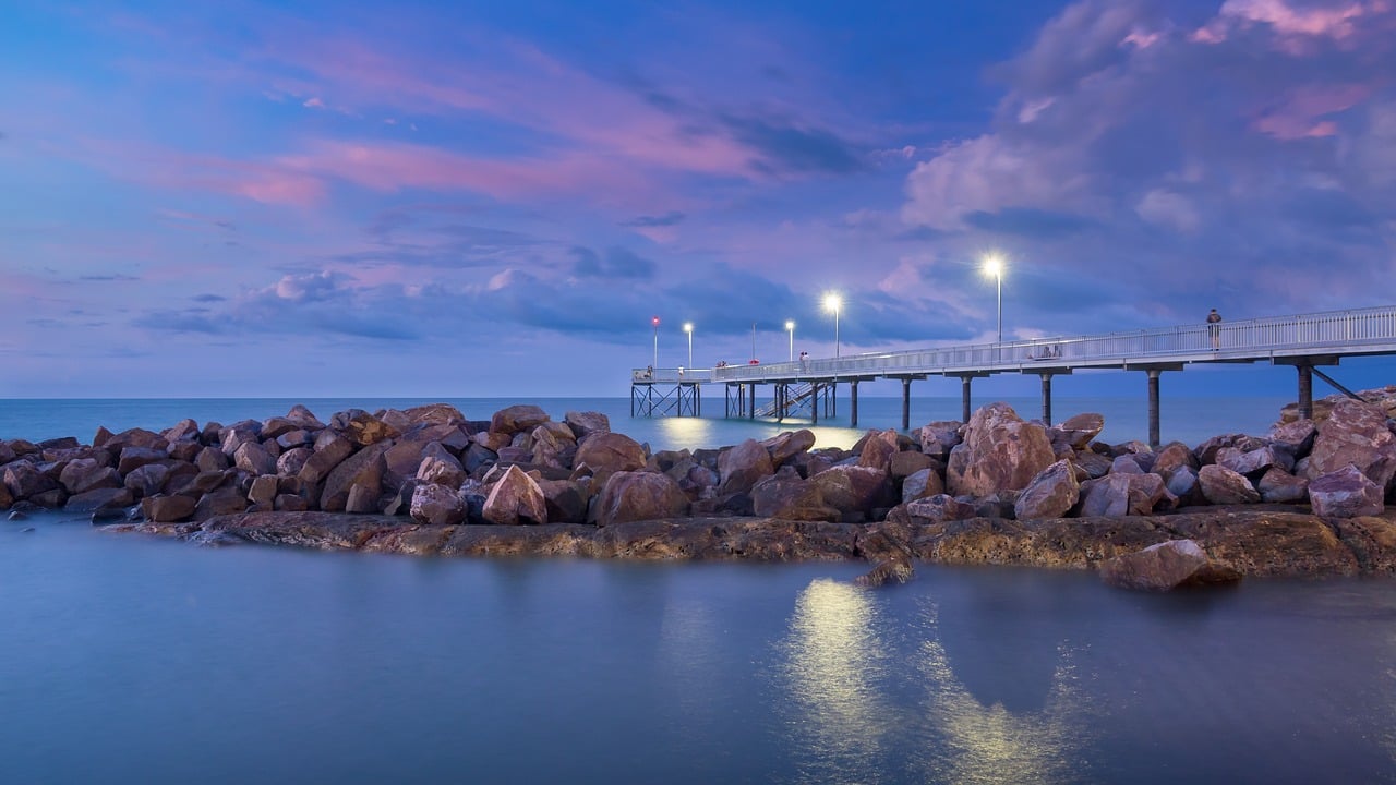 darwin sunset at the pier