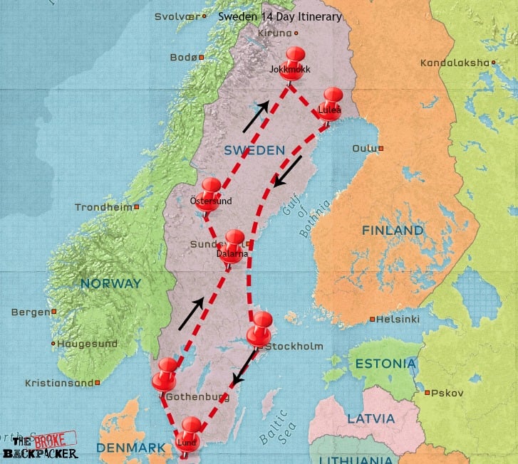 Sweden itinerary 14 days Sweden itinerary 14 days