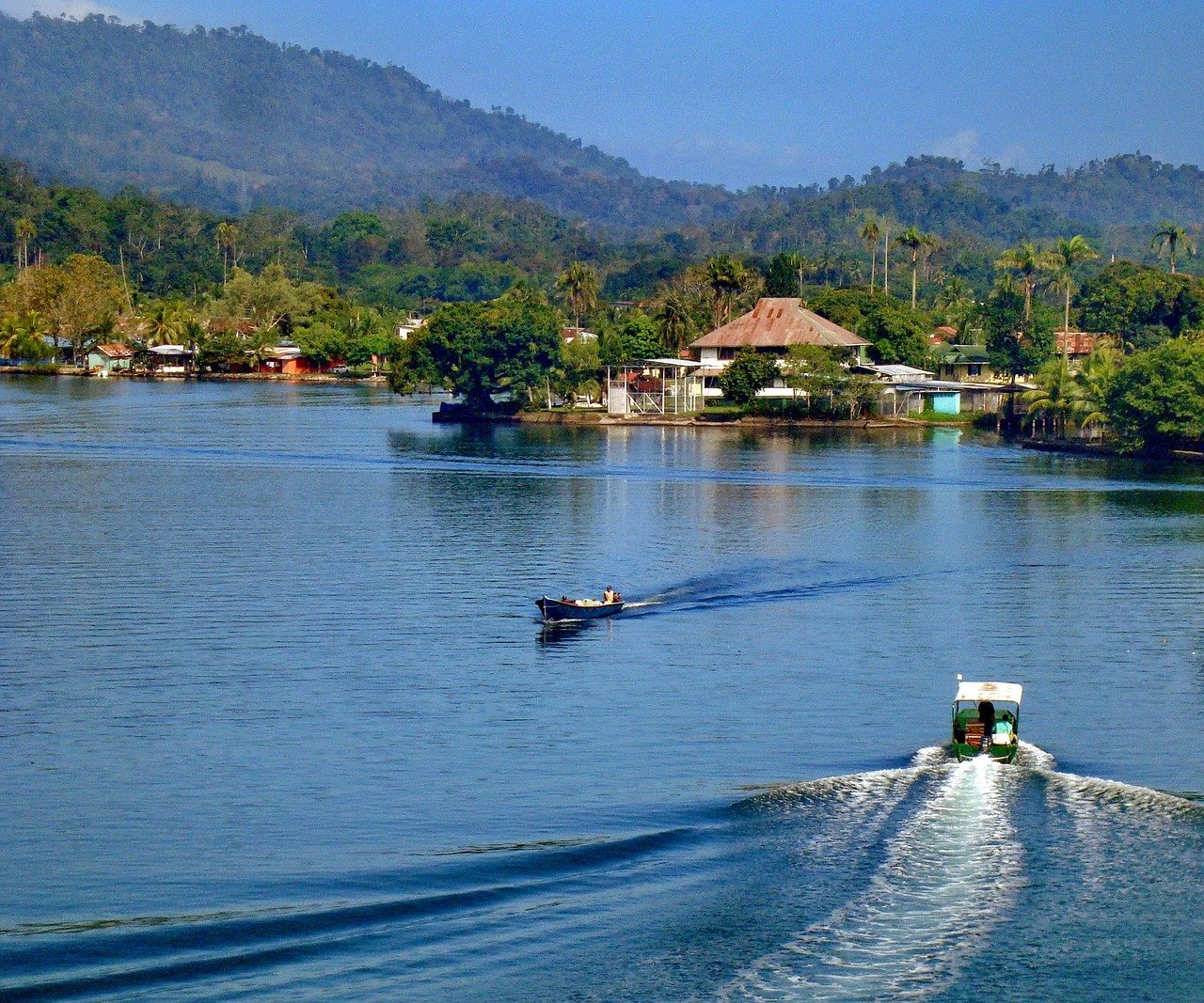 boat near bocas del toro panama