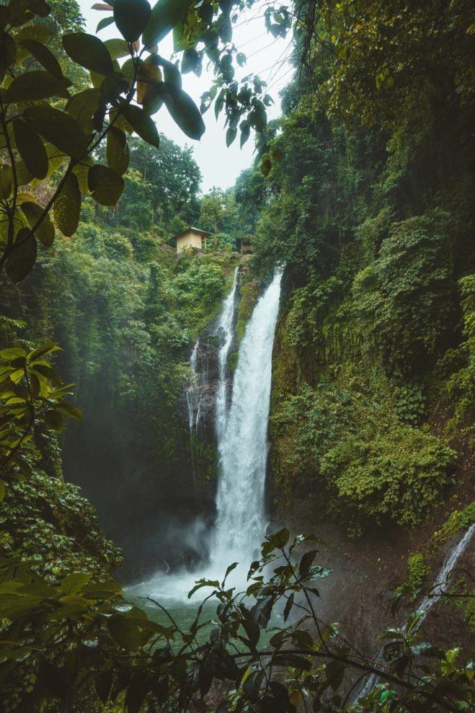 backpacking bali waterfalls