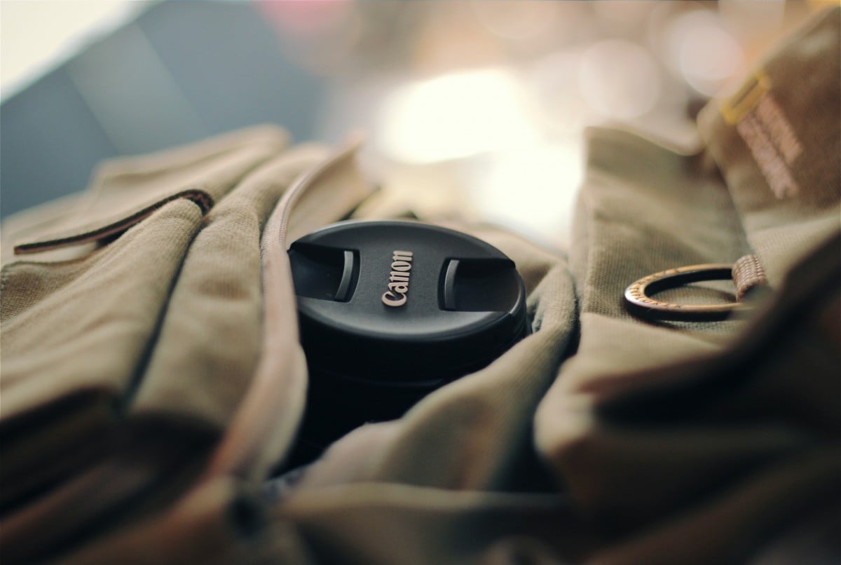 A camera covered by recommended travel insurance