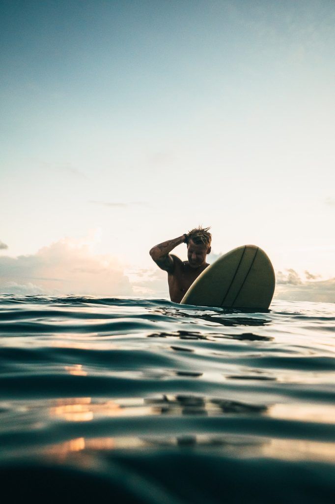 surfing in bali