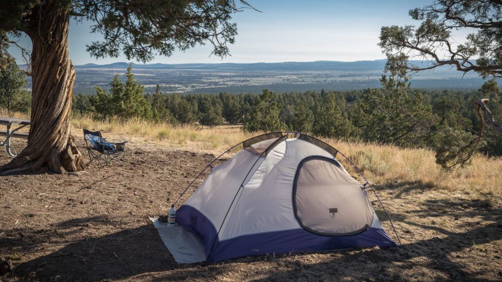 camping on an oregon road trip